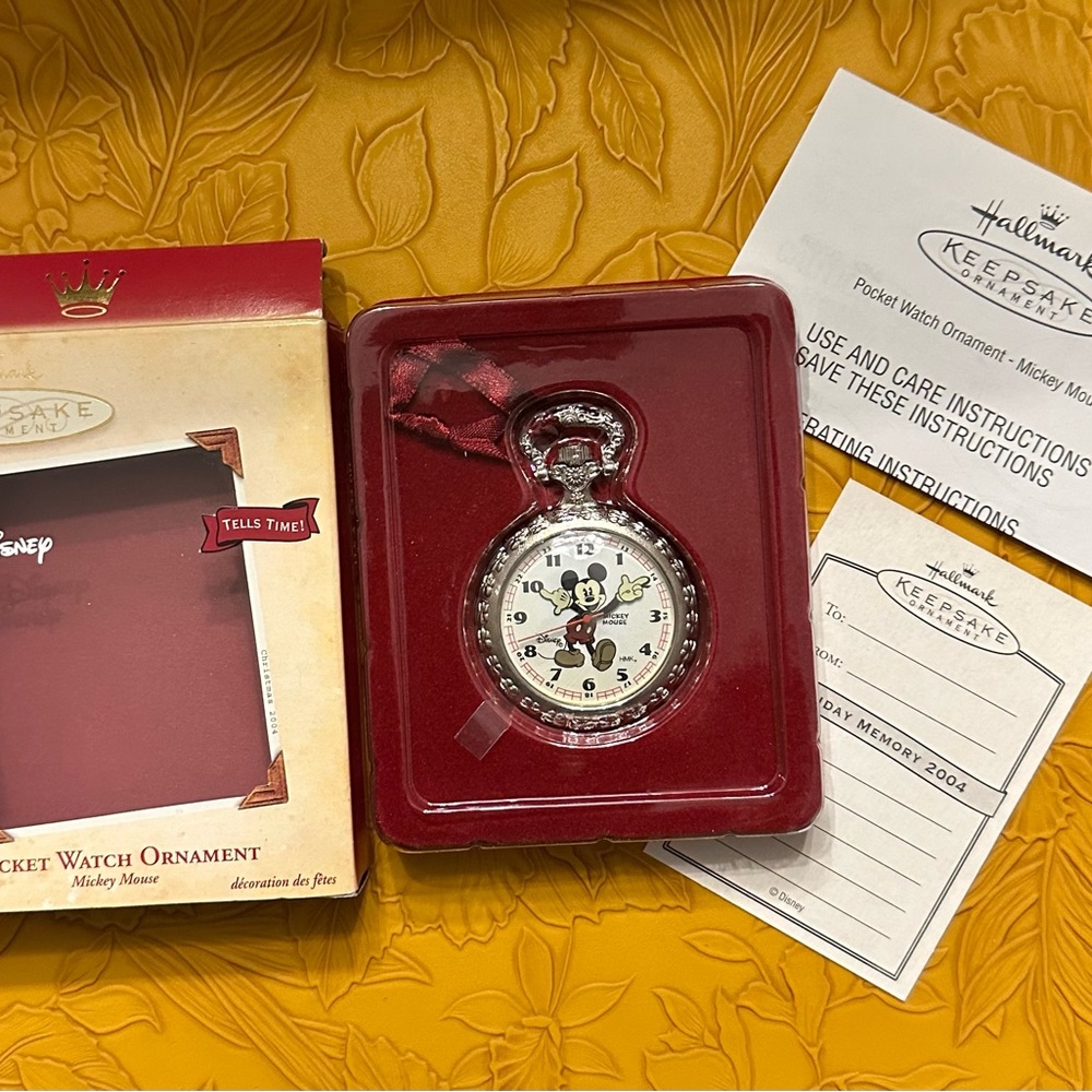 Keepsake Mickey Mouse Pocket Watch Ornament